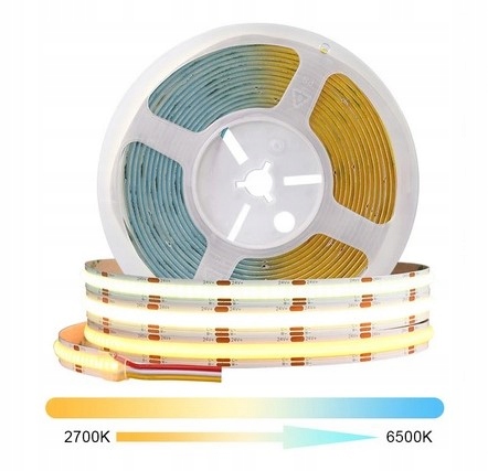 Led pásek Cob 24V 608 diod 5 m, řada Cct Multiwhite |23