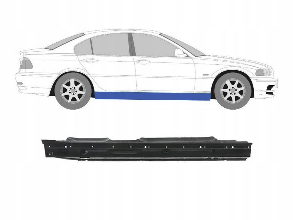 BMW 3 E46 1998-2001 PRÓG PRAWA