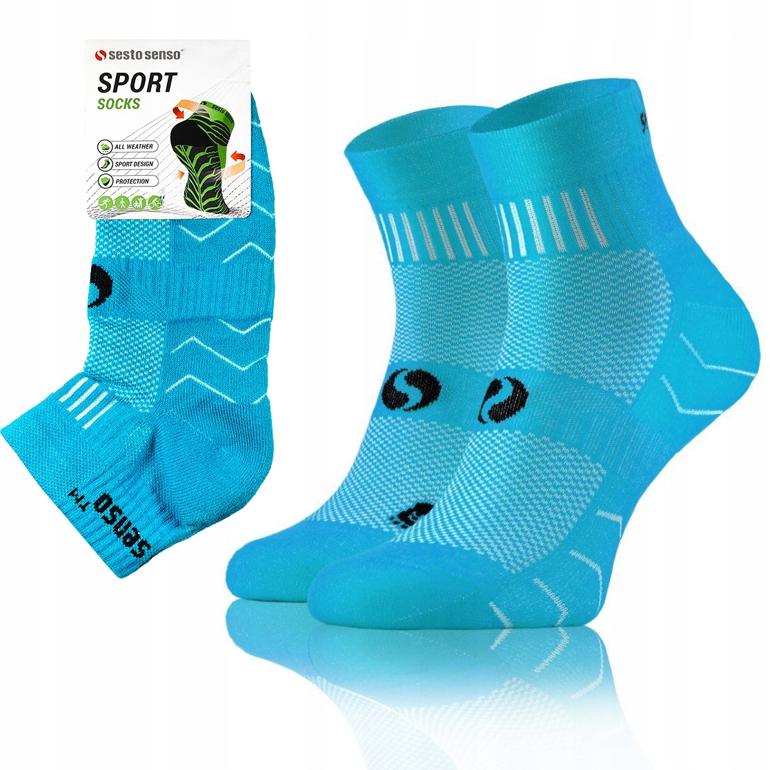 

Skarpety sportowe oddychające Sesto Senso 39-42