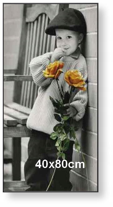 Hliníkový rám pro obraz, fotografii nebo plakát 40 x 80 cm, černý, polomatný