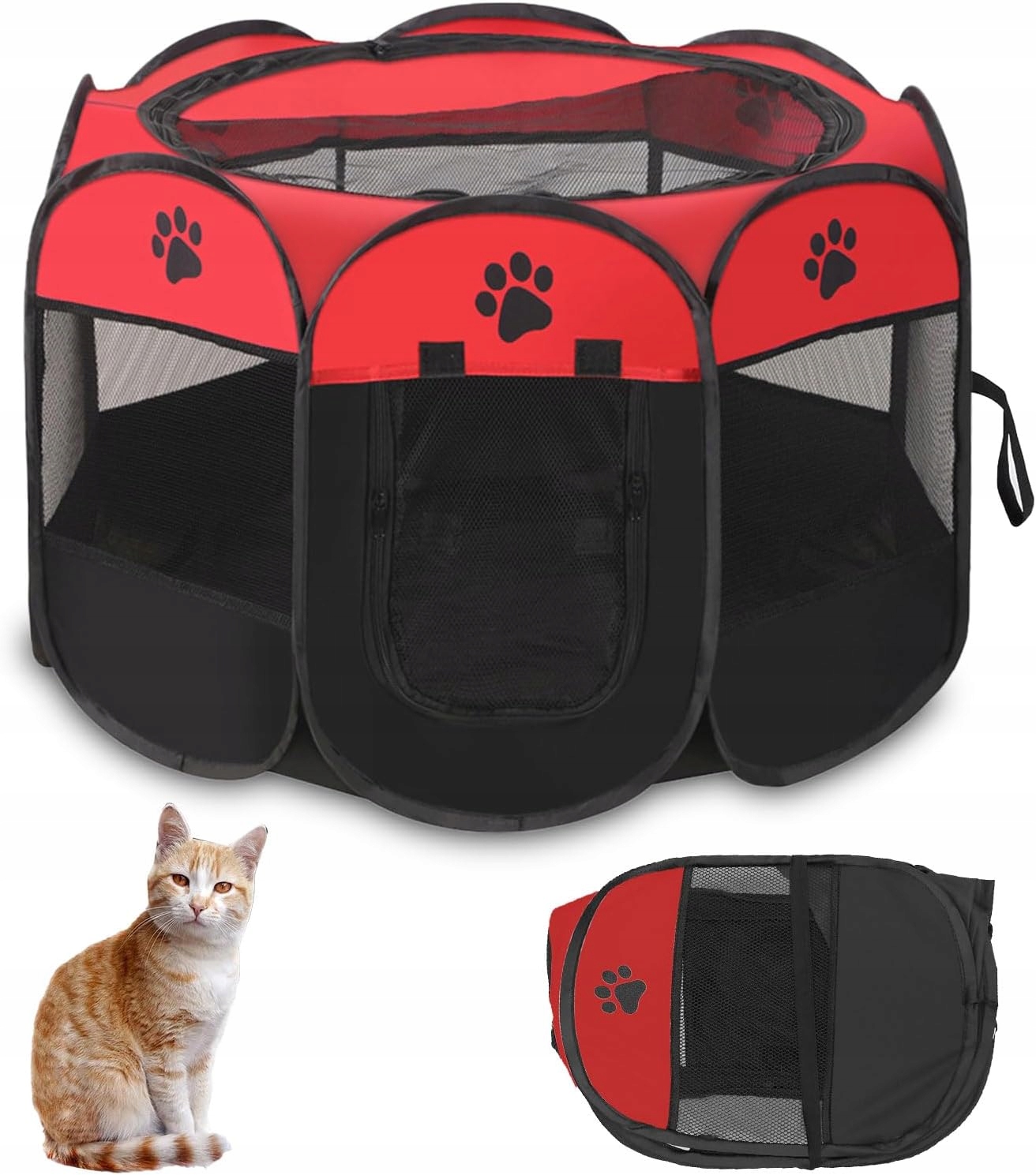 Levně Kotec Pelíšek Textilní Pro Kočky , Zvířata, Skládací