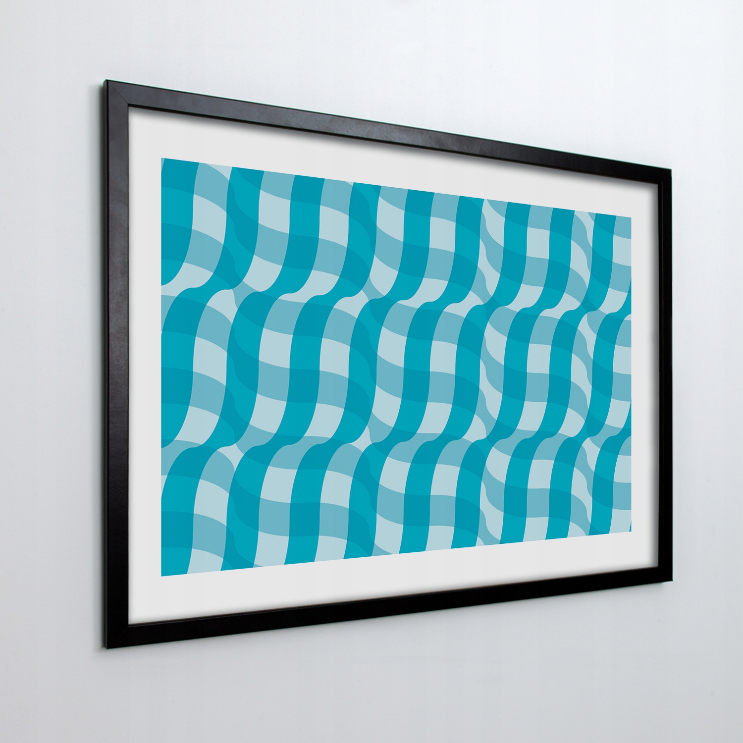 Obraz v ráme na stenu Mriežka 3D ilúzia 100x70 cm