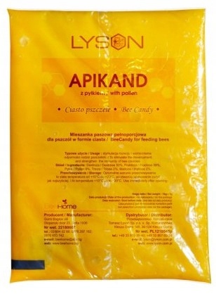 

Ciasto pokarm dla pszczół z Pyłkiem Apikand 10x1kg