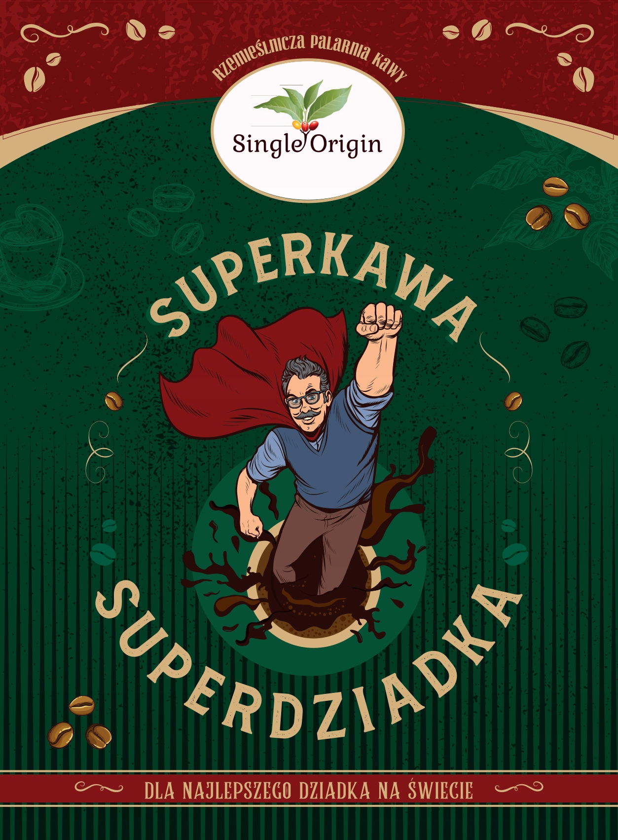 Levně Dárek Pro Dědečka Káva Čerstvě pražená 100% Arabica 500 g