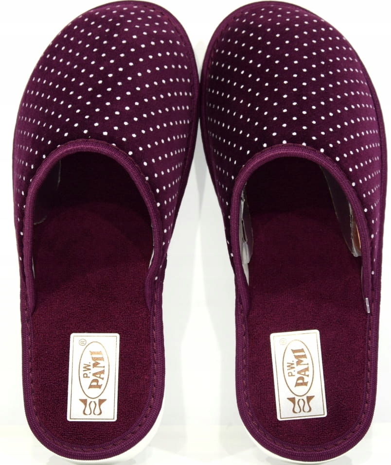 

Kapcie Damskie Polskie Obuwie Domowe Bordo 089 R40