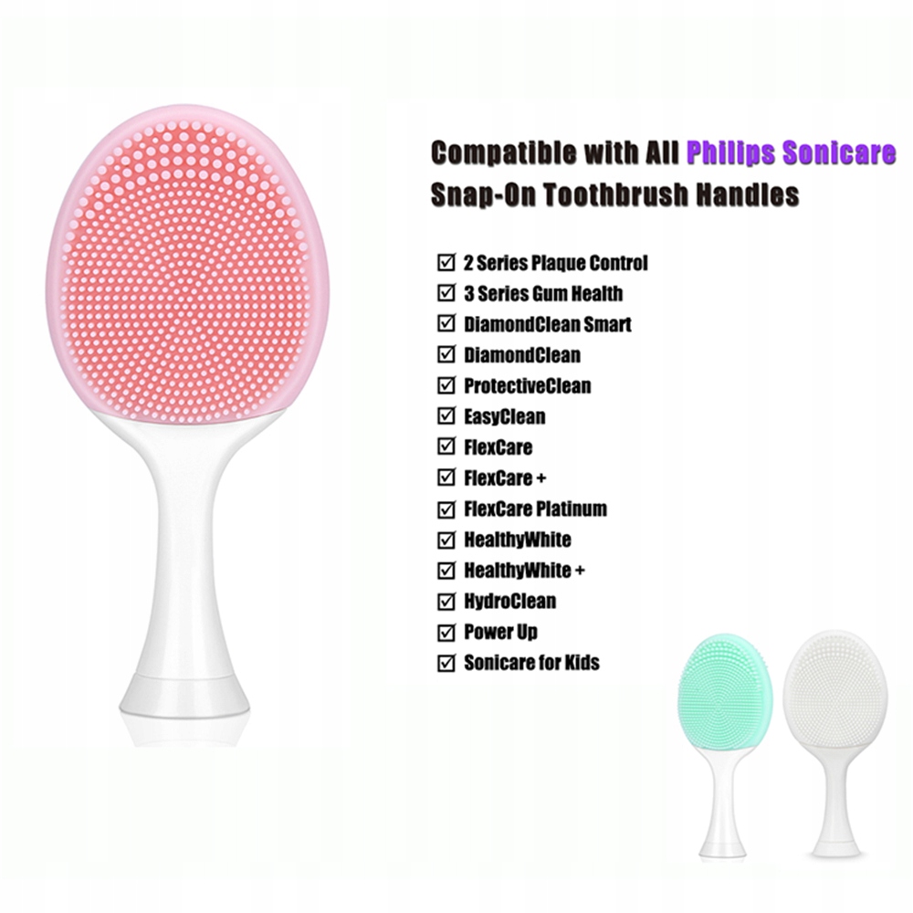 Silikonowa końcówka do twarzy BIAŁA GW006 PHILIPS Funkcje masaż oczyszczanie złuszczanie