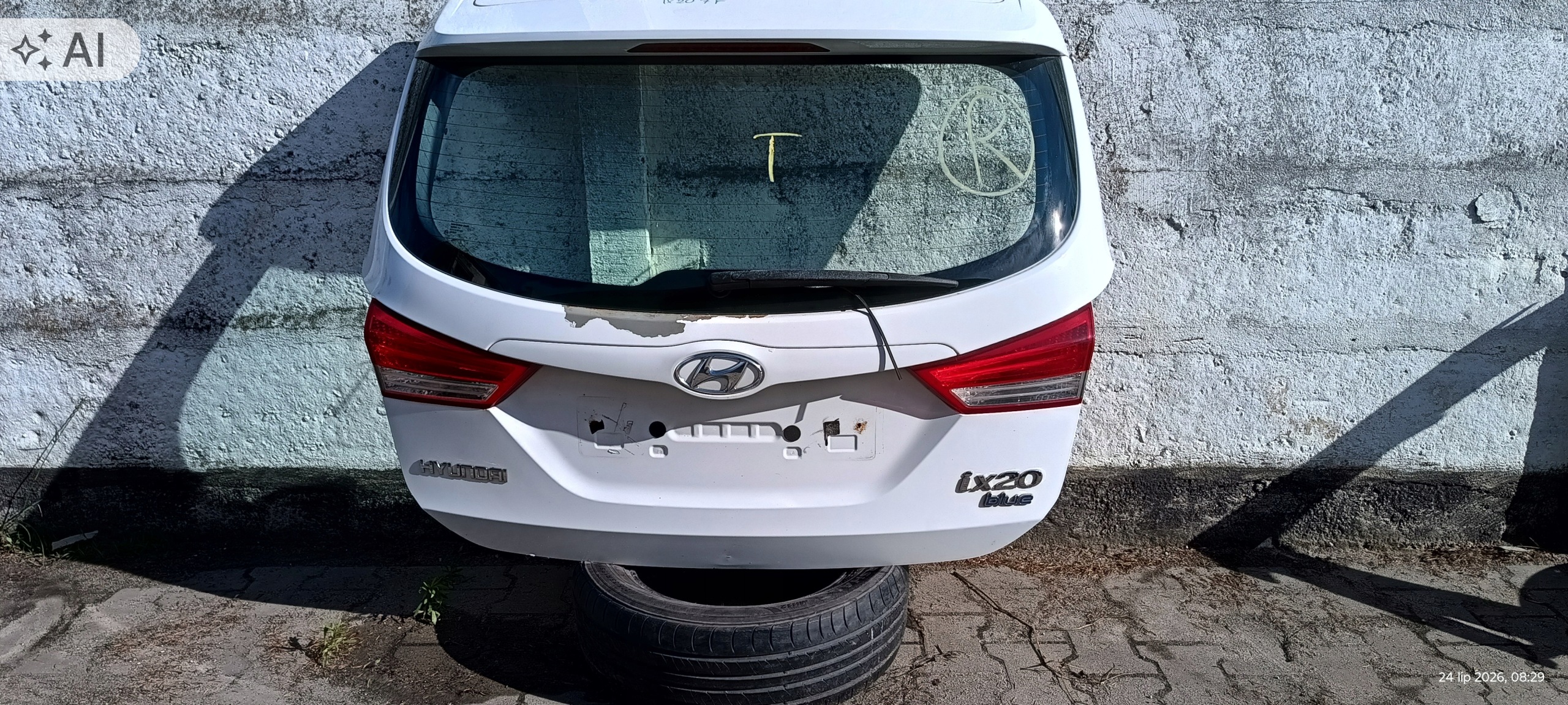 HYUNDAI IX20 boot door rear complete boot TCW 2010