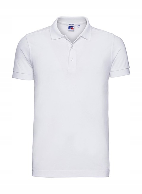 Tričko Stretch Polo Russell, bílá, 3XL