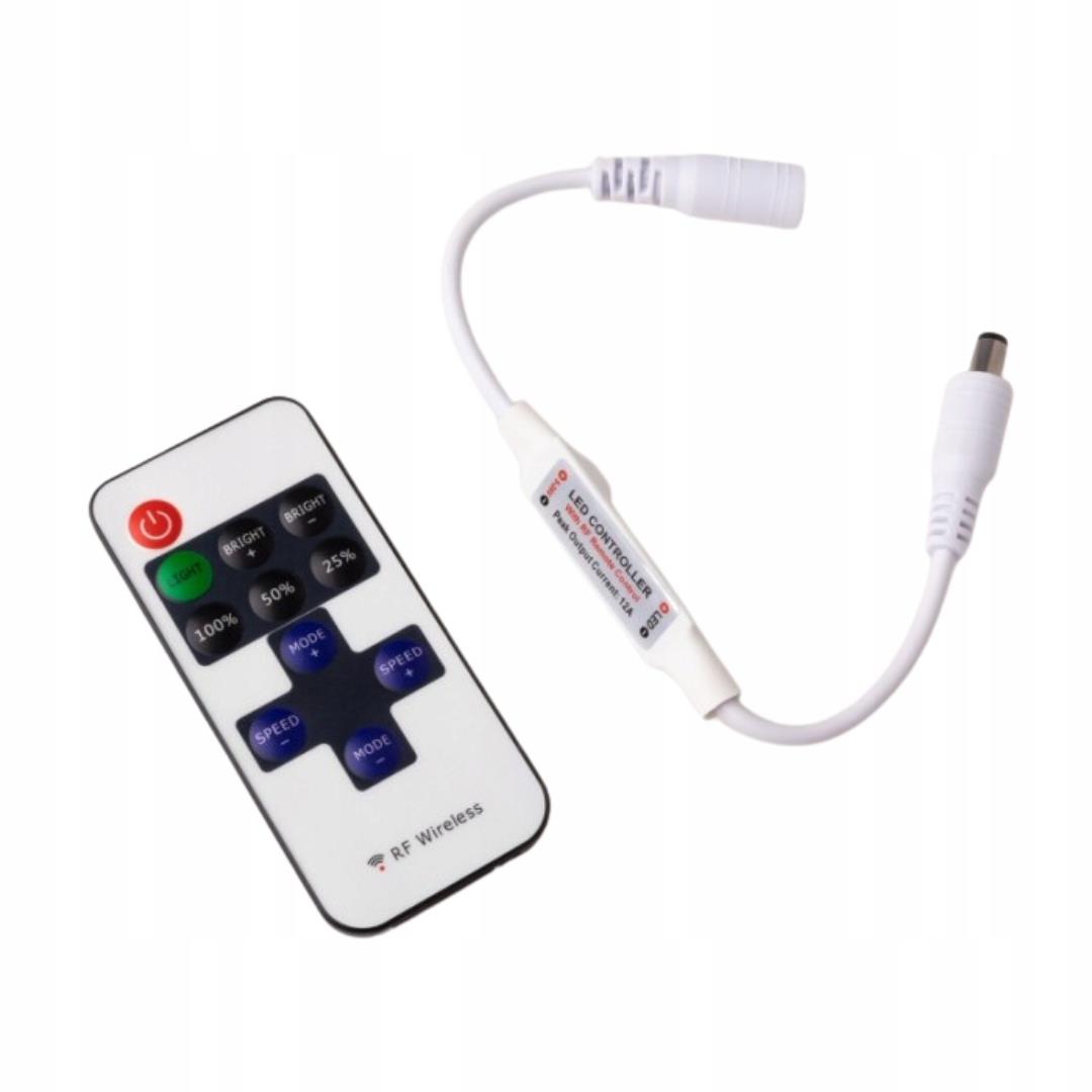 Sterownik do taśm LED MONO 11 przycisków RF 6A 72W