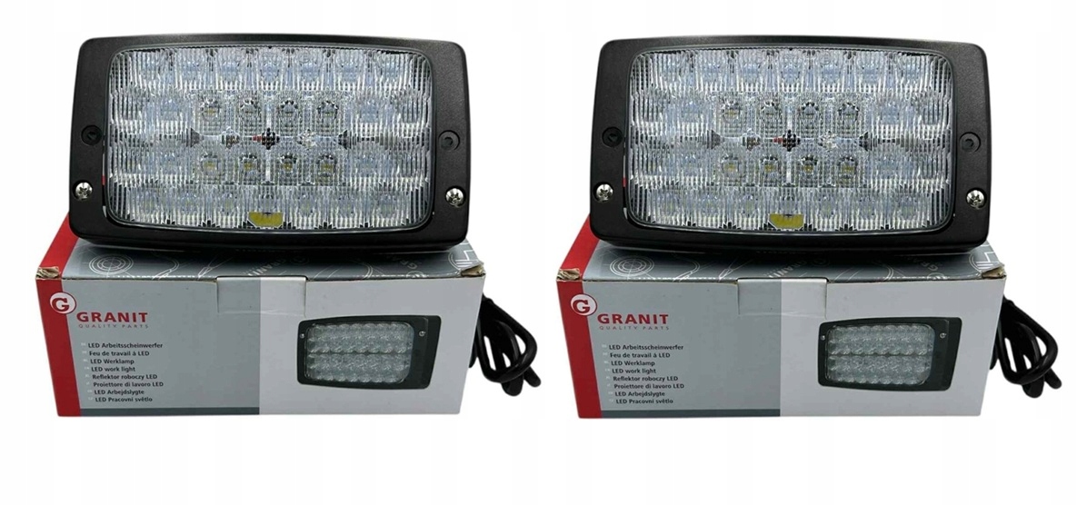 LAMPA ROBOCZA LED 36W 9900Lm DALEKOSIĘŻNA FENDT CASE CLAAS NH W DACH 2 SZT.