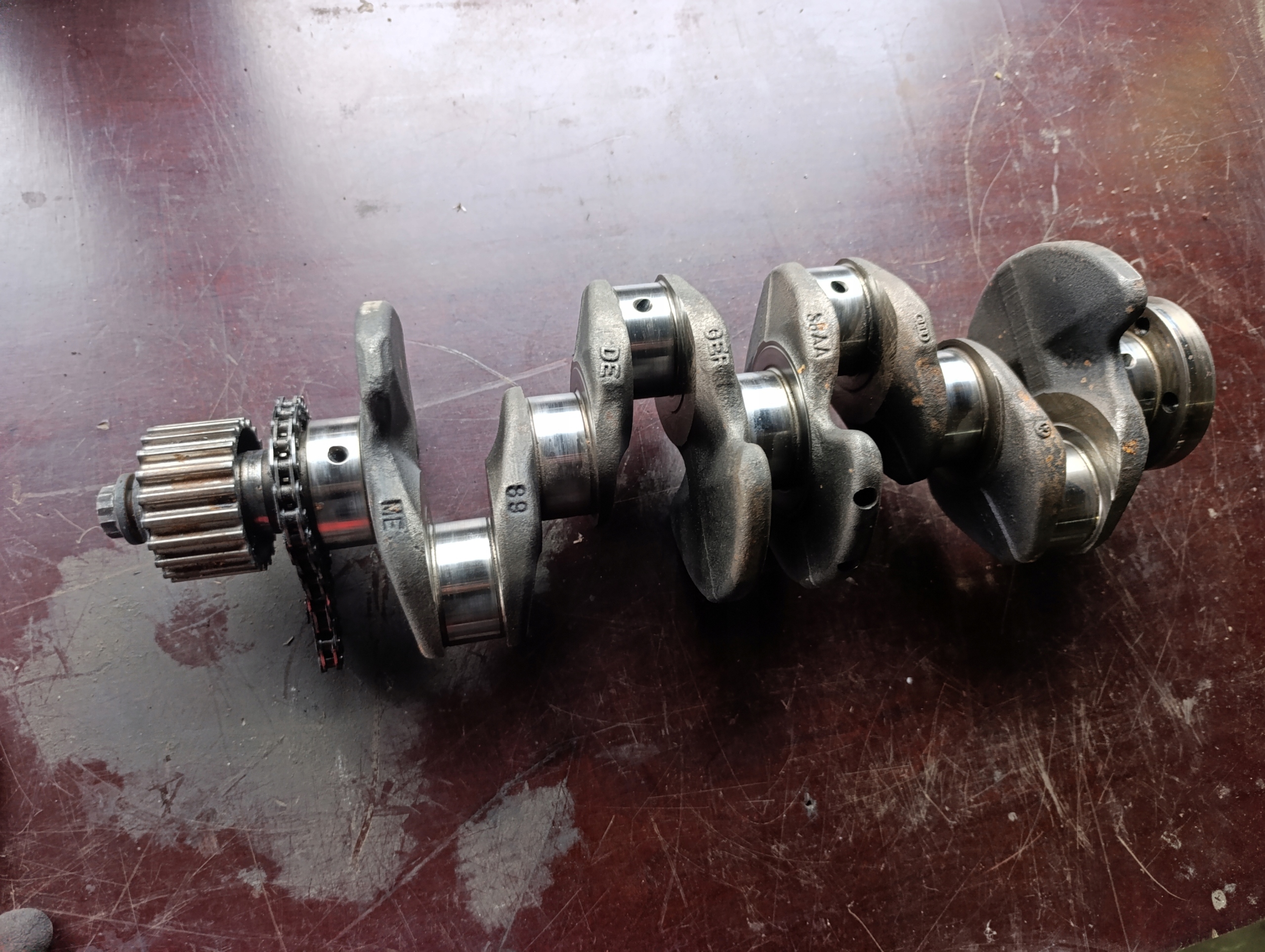 crank of the engine 1.9 TDI VW T5