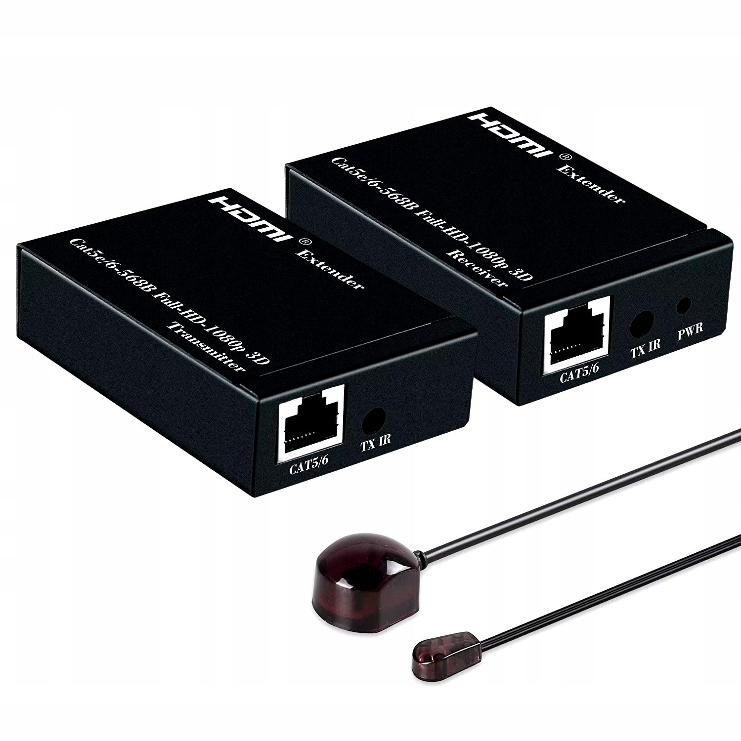 Extender Hdmi 60M RJ45 Ir Pętla Lan Metal Hd Zdalne Sterowanie!