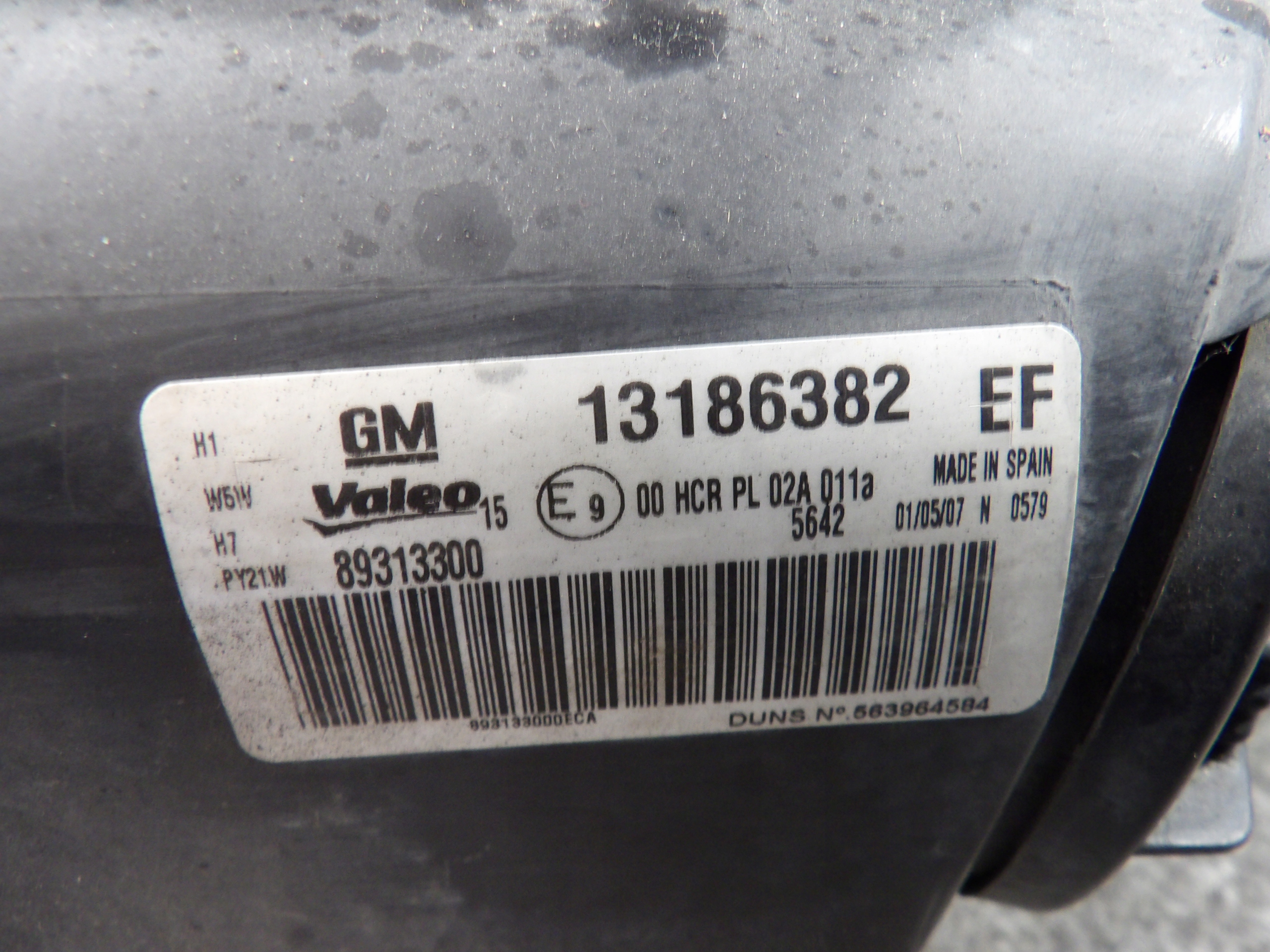 Opel Corsa D light front right 13186382 89313300