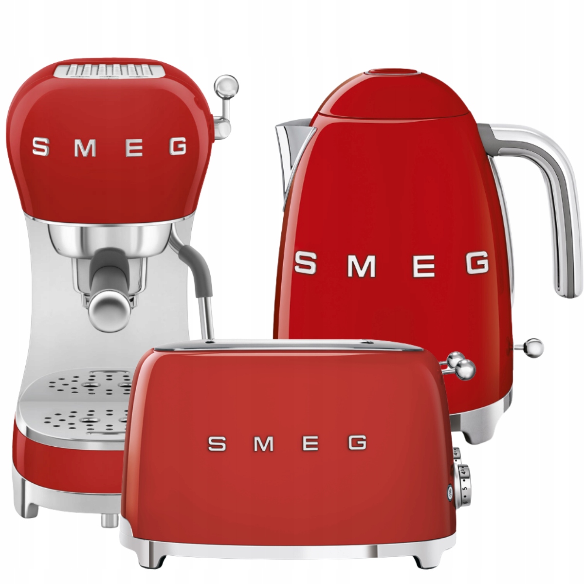 Sada Smeg ECF02RDEU KLF03RDEU TSF01RDEU