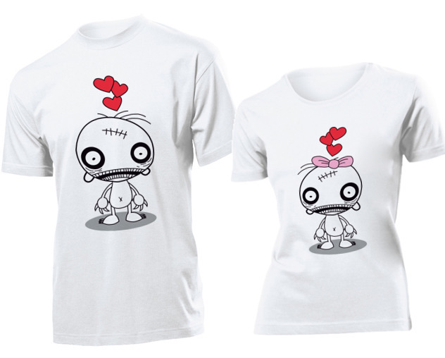 

Koszulki dla par Zakochane Zombie Potworki XL