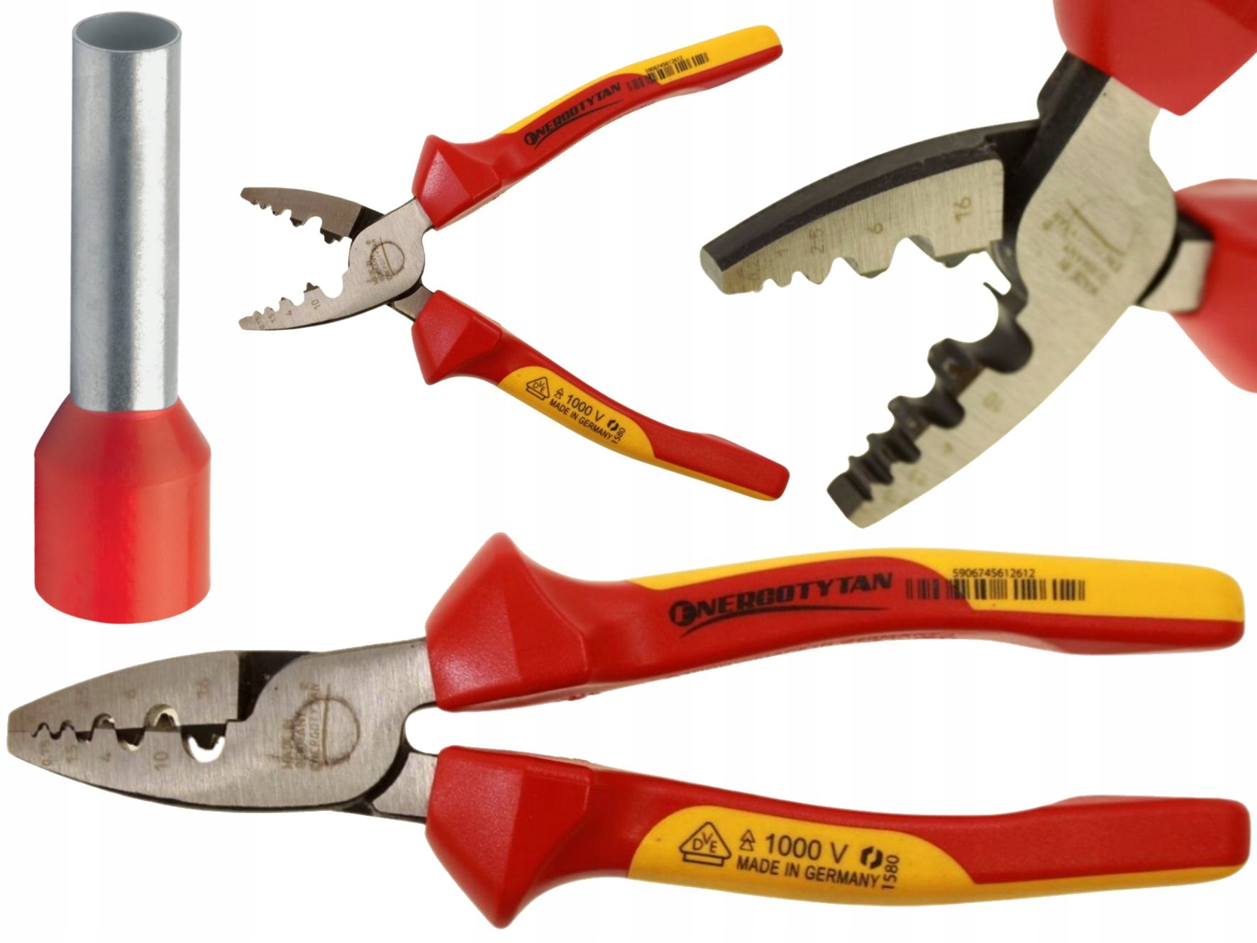 Izolovaná Lisovací Svorka Pro Kabely A Koncovky 0,25-16 1000 V