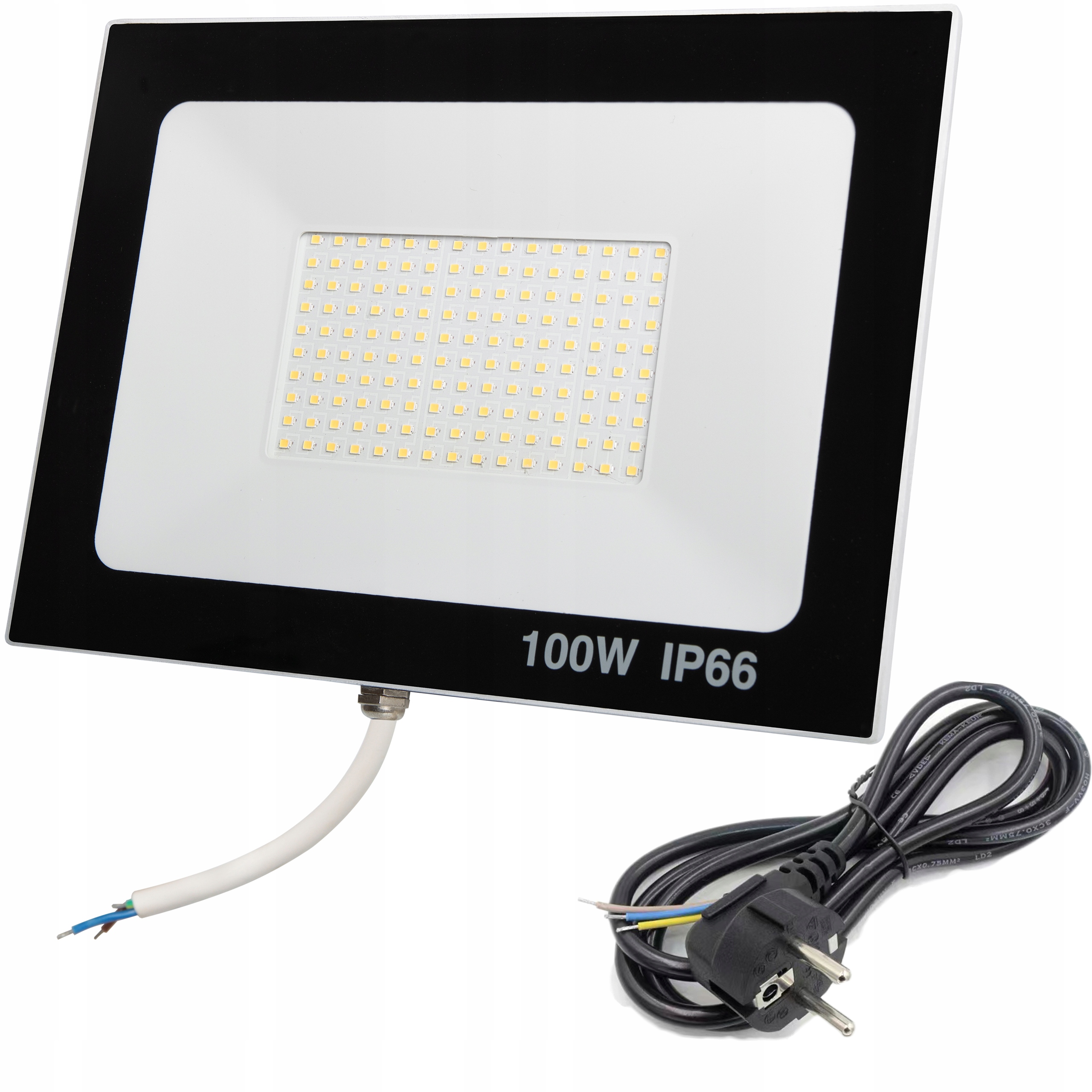 

Halogen Lampa Naświetlacz Led 100W 11000lm Kabel