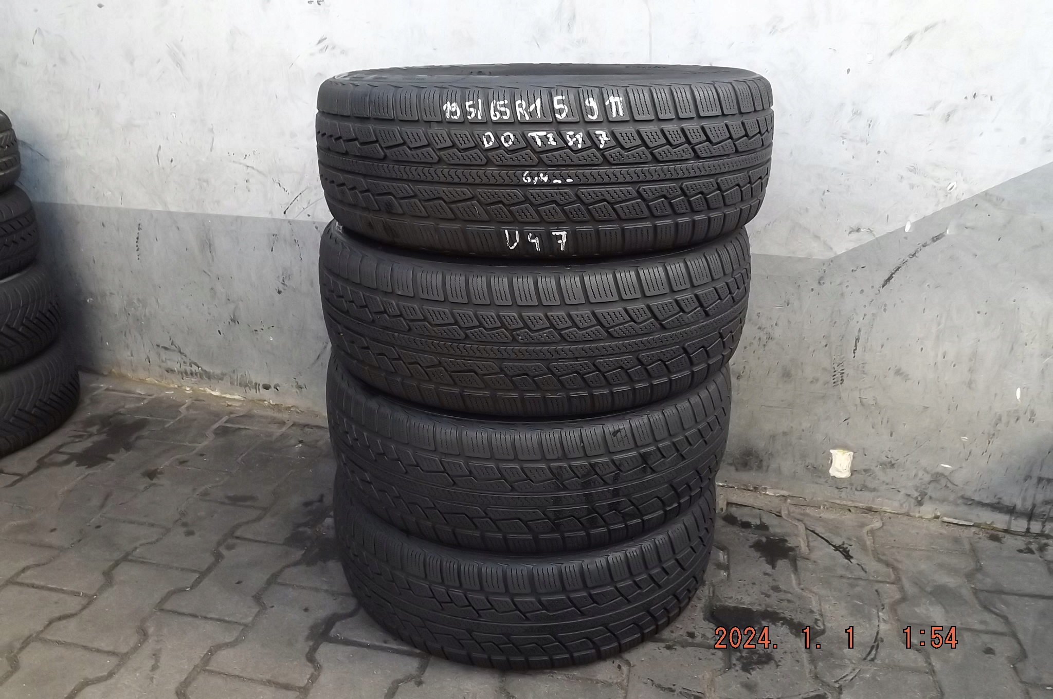 [U47] 4XZIMA 195/65R15 91T ACHILLES WINTER 101X &