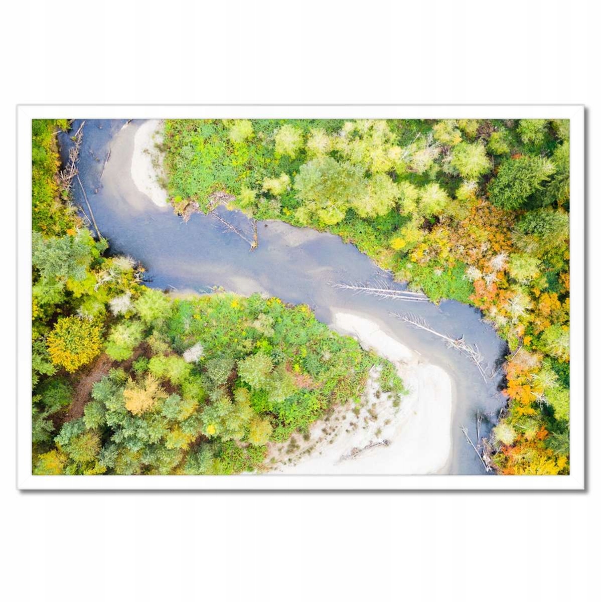 Plakáty v rámu 60x40 Křivá řeka Les Podzim