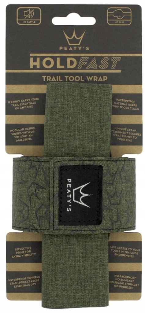 Pouzdro na nářadí na rám Peaty's Holdfast Trail Tool Wrap Moss Green