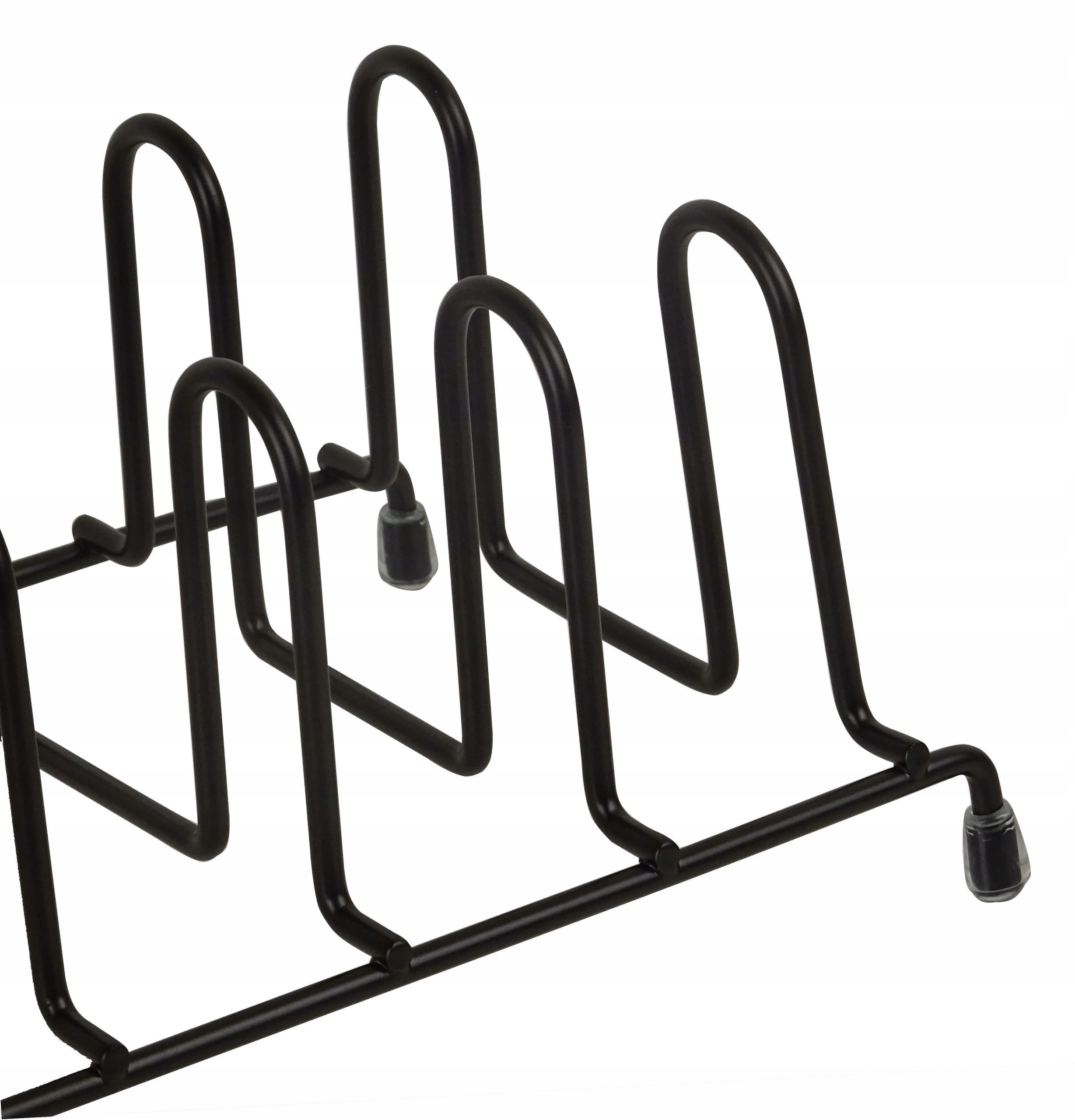 STOJAK ORGANIZER NA POKRYWKI TALERZE METAL CZARNY EAN (GTIN) 5905204169957