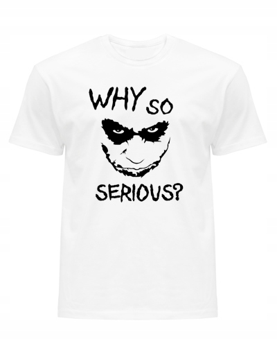 

Koszulka Męska Joker Why So Serious Na prezent -XL