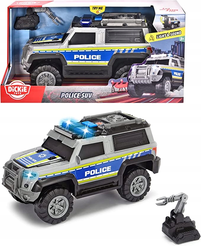 DICKIE Auto Policja SUV srebrna 30 cm Wiek dziecka 3 lata +