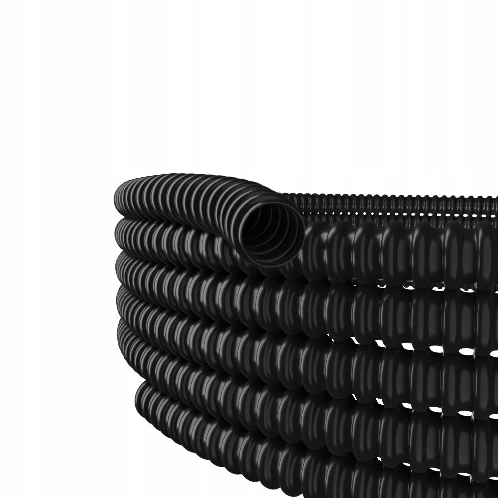 Spirálová rúrka Gus 25 mm čierna 30 m 4140