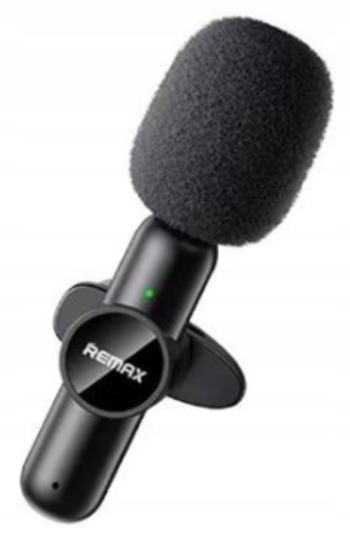 BEZPRZEWODOWY MIKROFON KRAWATOWY dla Streamerów REMAX Lightning iPhone K09 Model K09