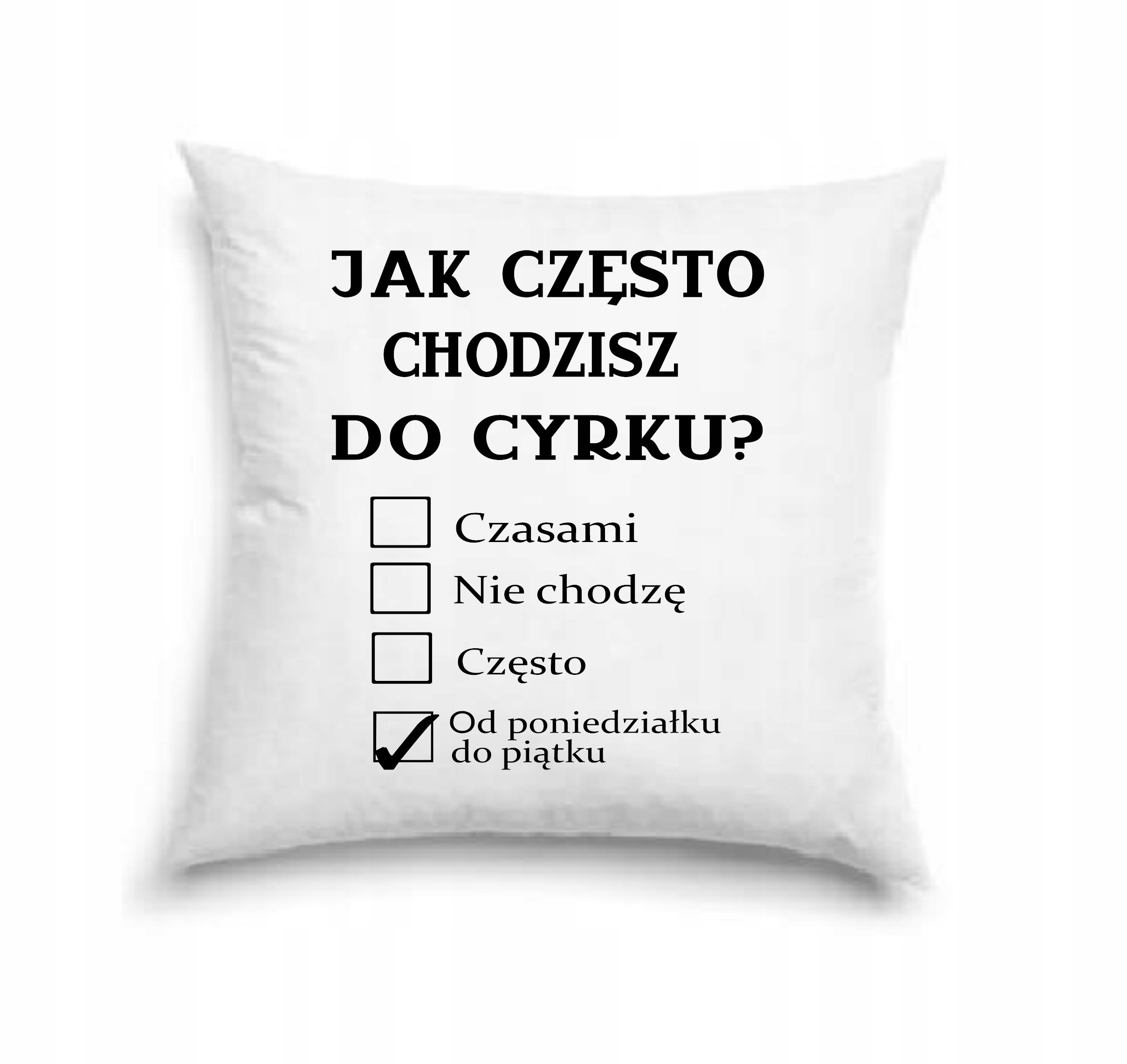 

Poduszka z nadrukiem 40 x 40 prezent, śmieszne