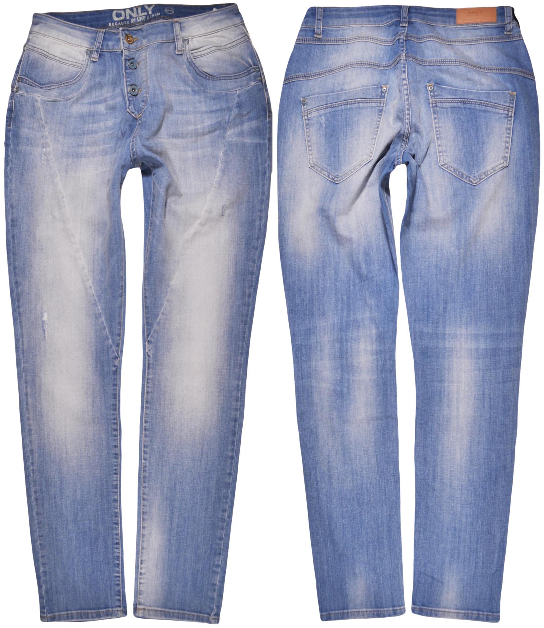 Only kalhoty Blue skinny High Waist jeans Lizzy W29 L34
