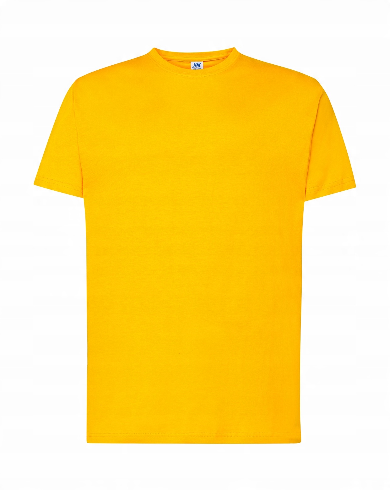 

T-shirt Męski Jhk Bez Nadruku Żółty - Xs