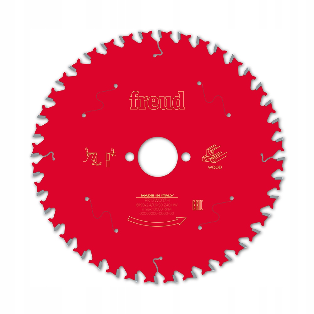 Piła do pilarek 190×2,4×30/40z, FR13W007H Freud Drewno Mdf
