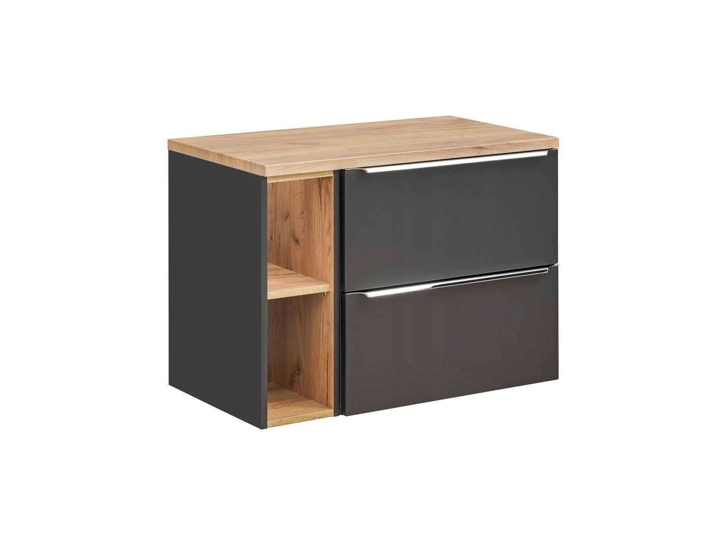 SZAFKA ŁAZIENKOWA Z BLATEM 80 CM CAPRI COSMOS Kolor mebla czarny