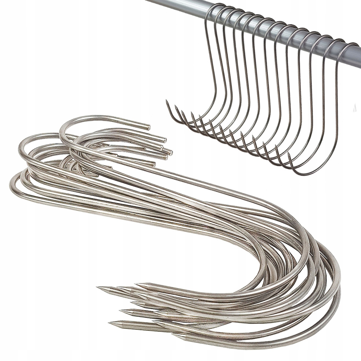 HACZYKI DO WĘDZENIA HAKI WĘDZARNICZE WĘDLIN 10 SZT