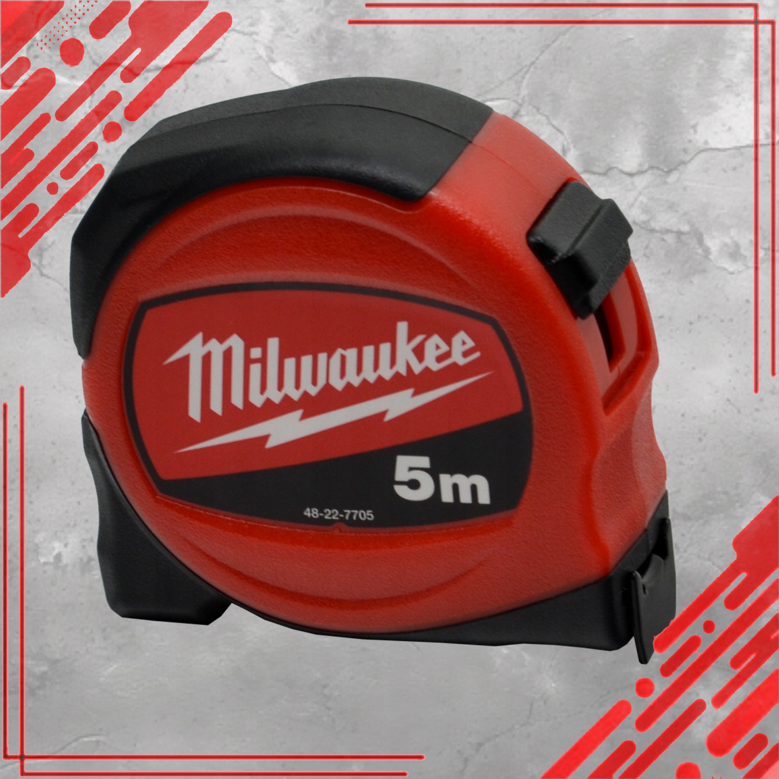 MIARA TAŚMA MIERNICZA ZWIJANA METRÓWKA METALOWA Z BLOKADĄ MIARKA 5M 19MM Marka Milwaukee