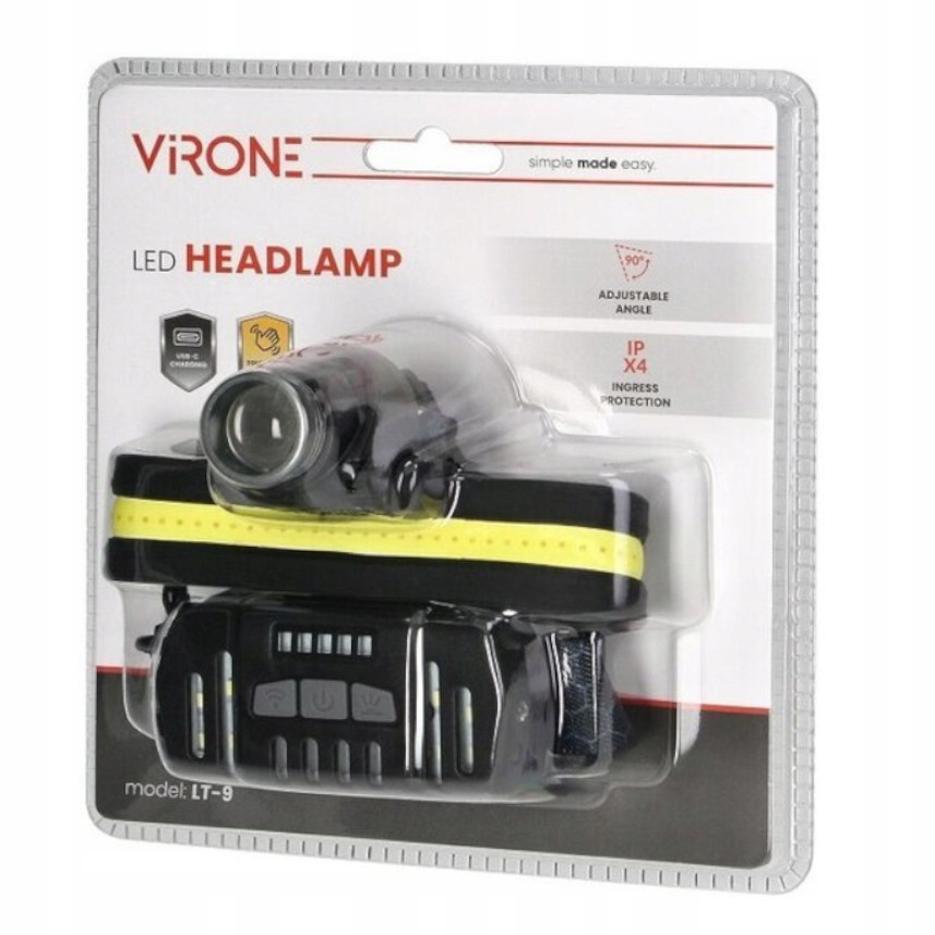 LATARKA CZOŁOWA CZOŁÓWKA AKU USB CZUJNIK RUCHU 10W EAN (GTIN) 5908254827792