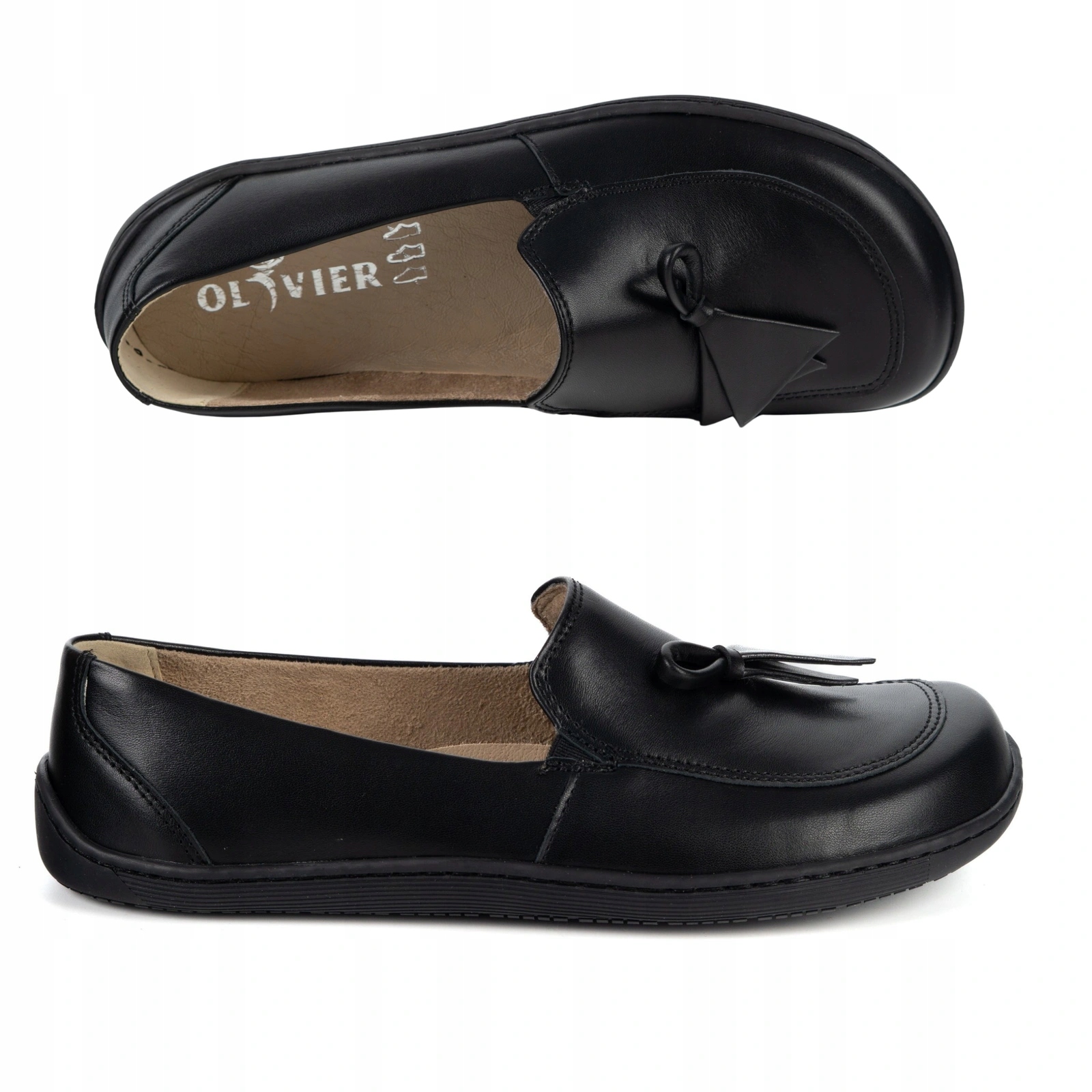 Dámské barefoot kožené mokasíny Olivier Silk široké v prstech 39