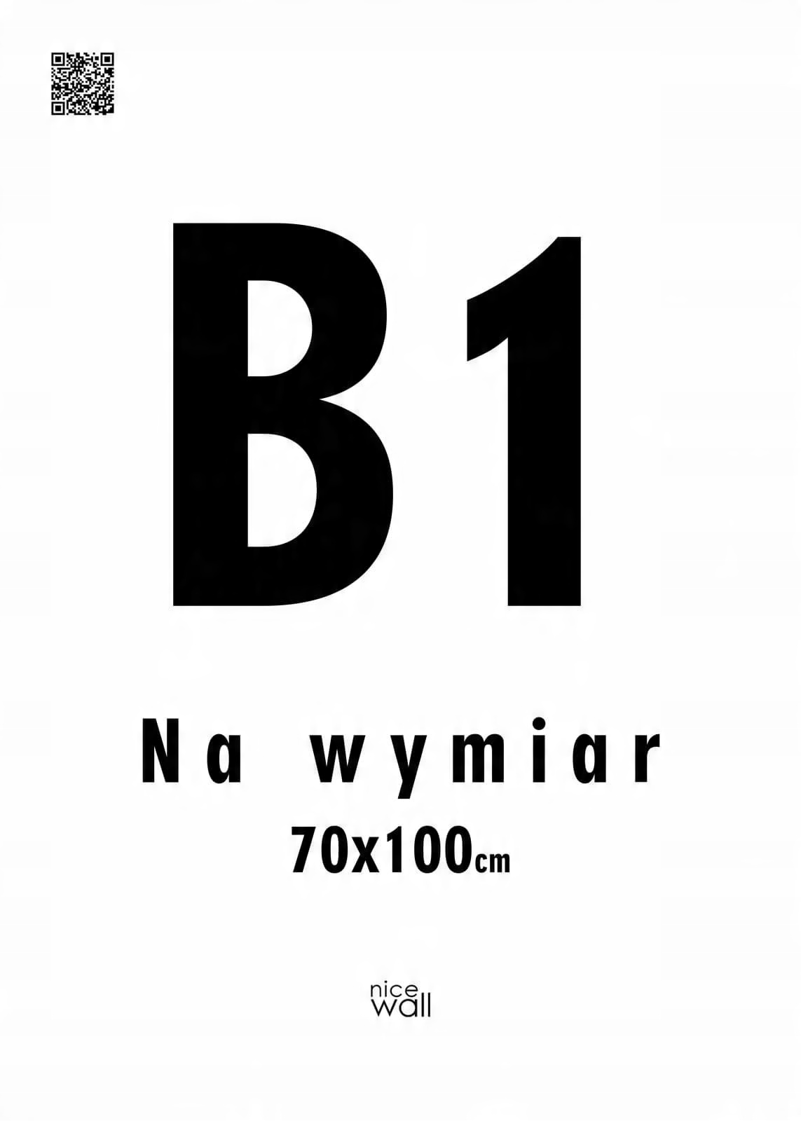 

Plakat na wymiar B1 70x100 cm Wydruk cyfrowy 200g