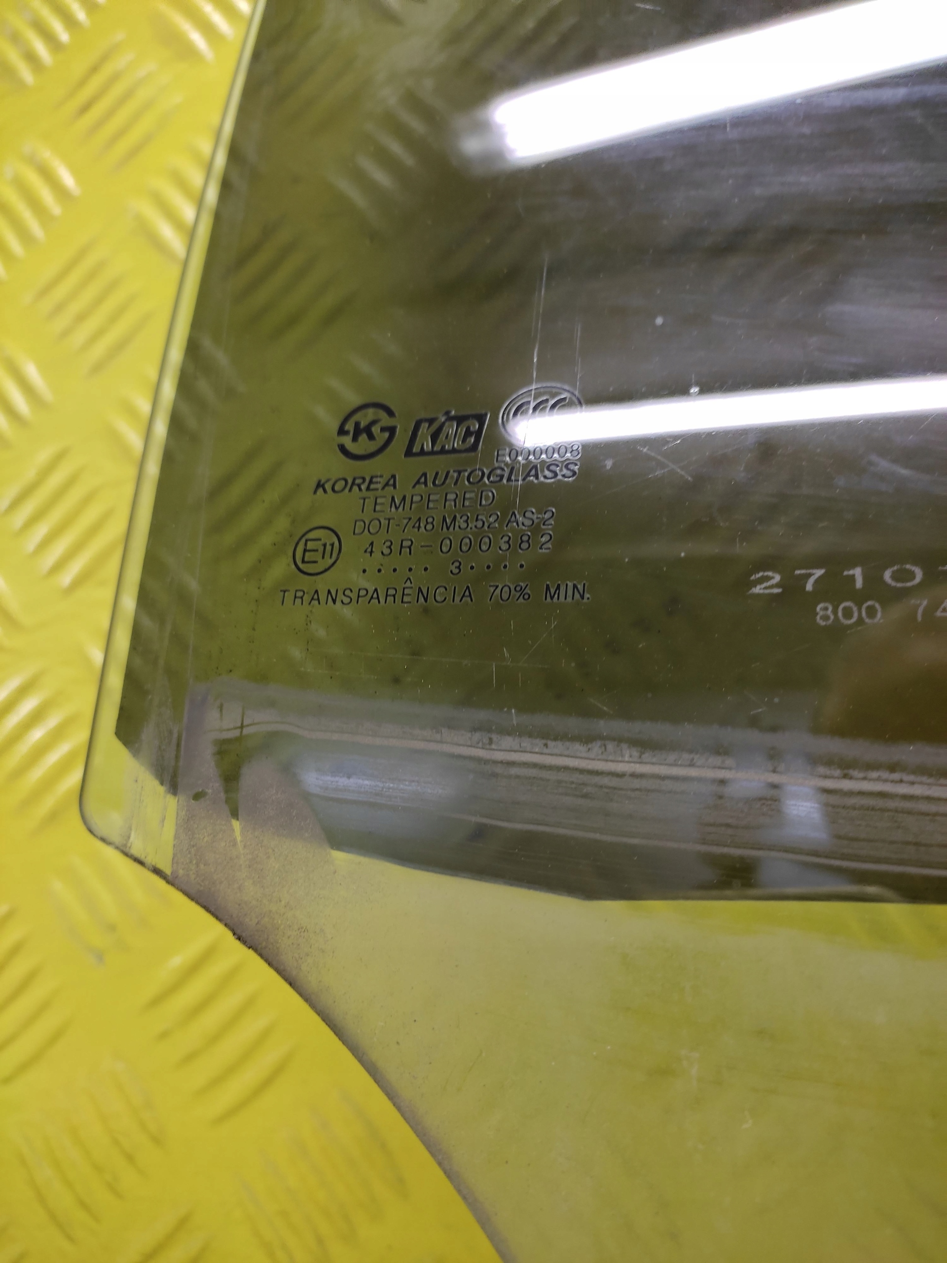 HYUNDAI SONATA window door right rear part