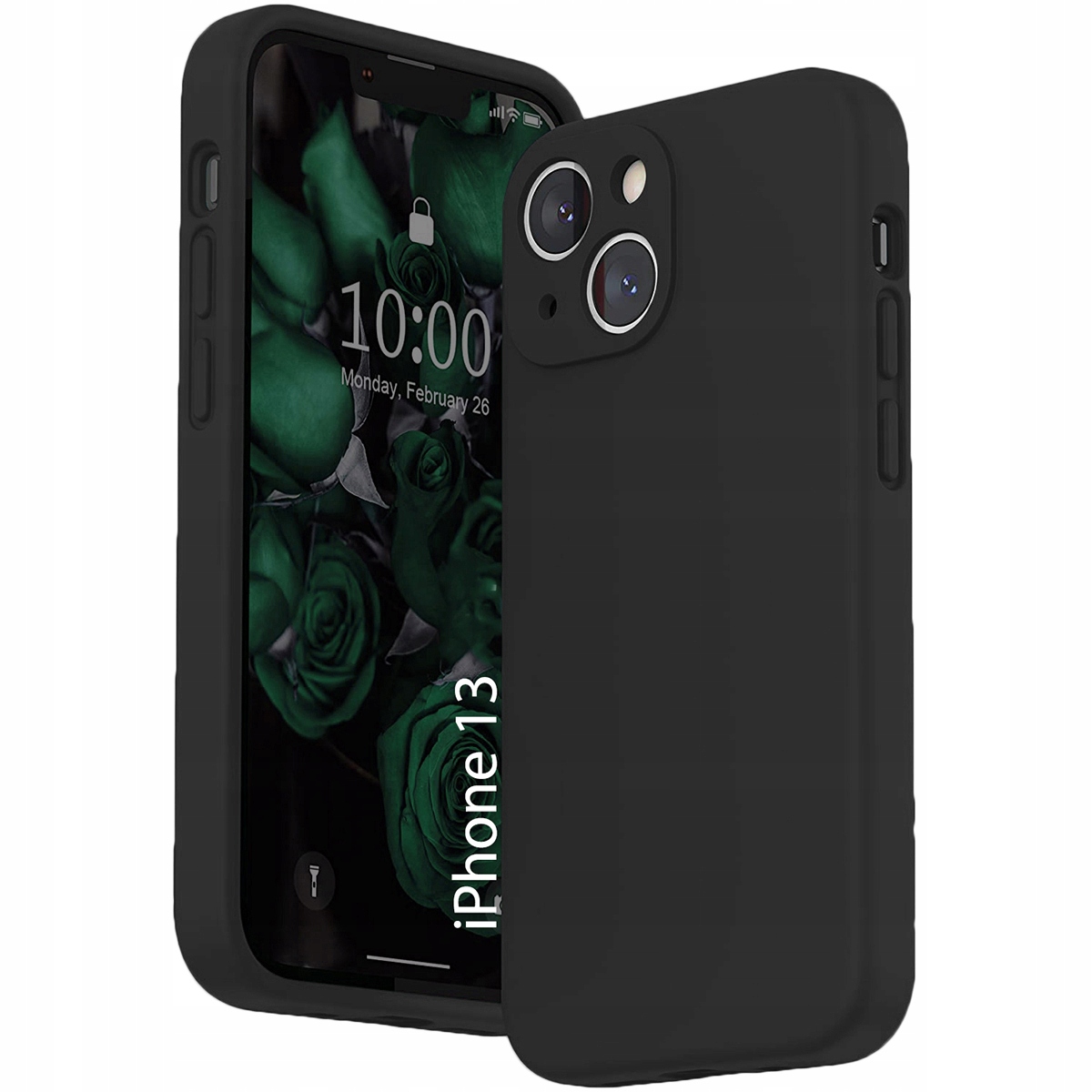 

Etui Czarne Liquid Case do Apple iPhone 13 Mini
