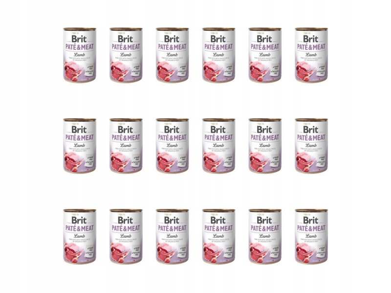 Karma dla psa Brit Pate & Meat Jagnięcina 18 x 800 g
