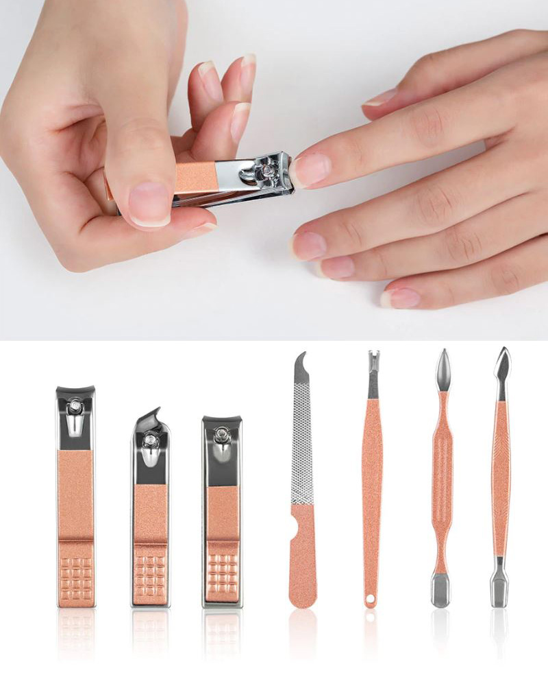 Zestaw do Paznokci Manicure Pedicure w Etui Rose Liczba elementów w zestawie 18