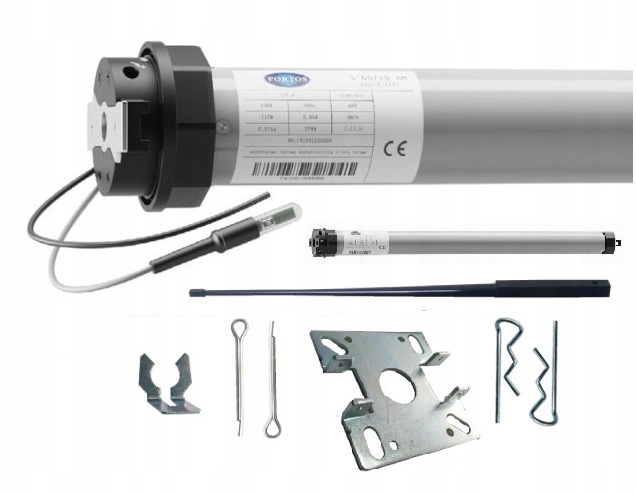 Rádiový Motor S Ovladačem S Rádiem Pro Venkovní Rolety Portos Fi 60mm 10 Nm