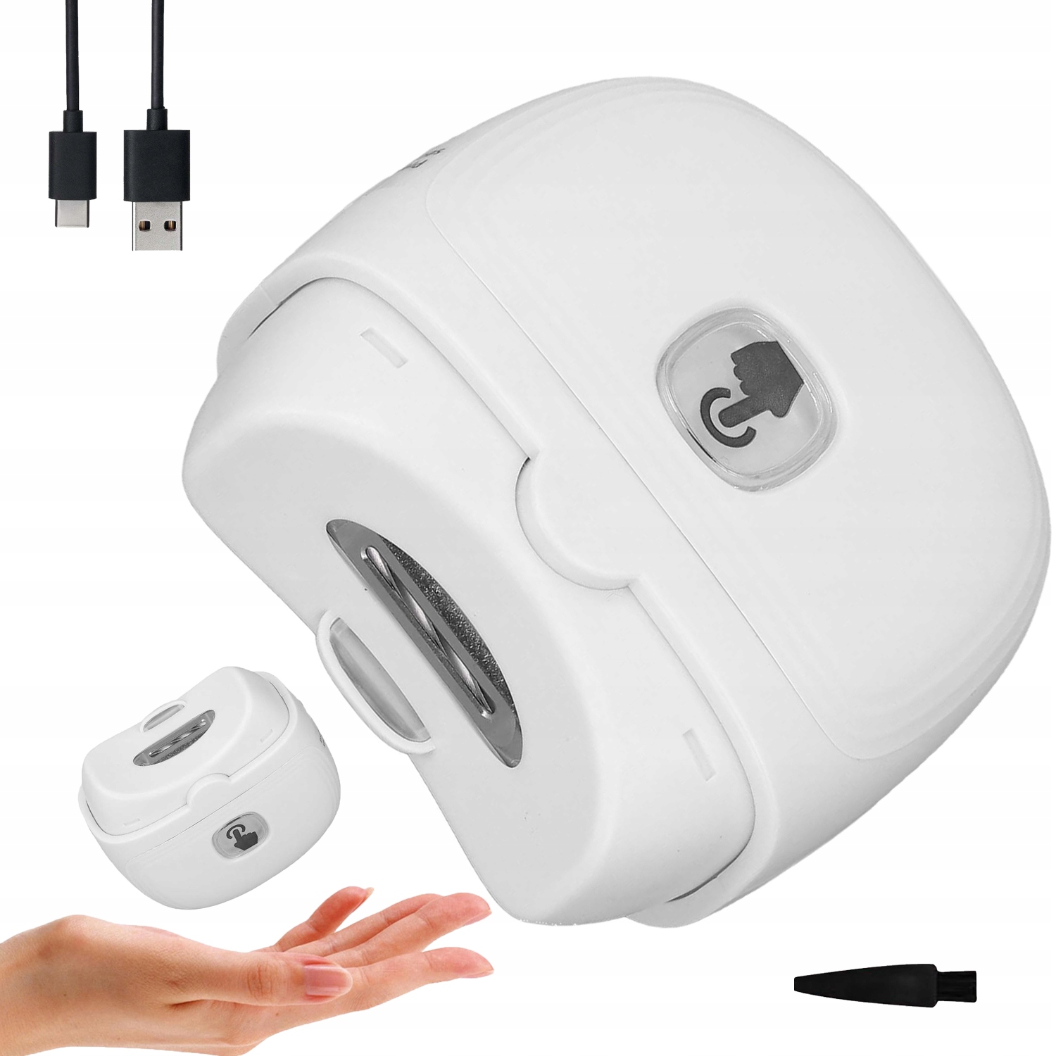 Kleštičky Na Nehty Automatické Elektrické Usb 2 Rychlosti S Led Světlem