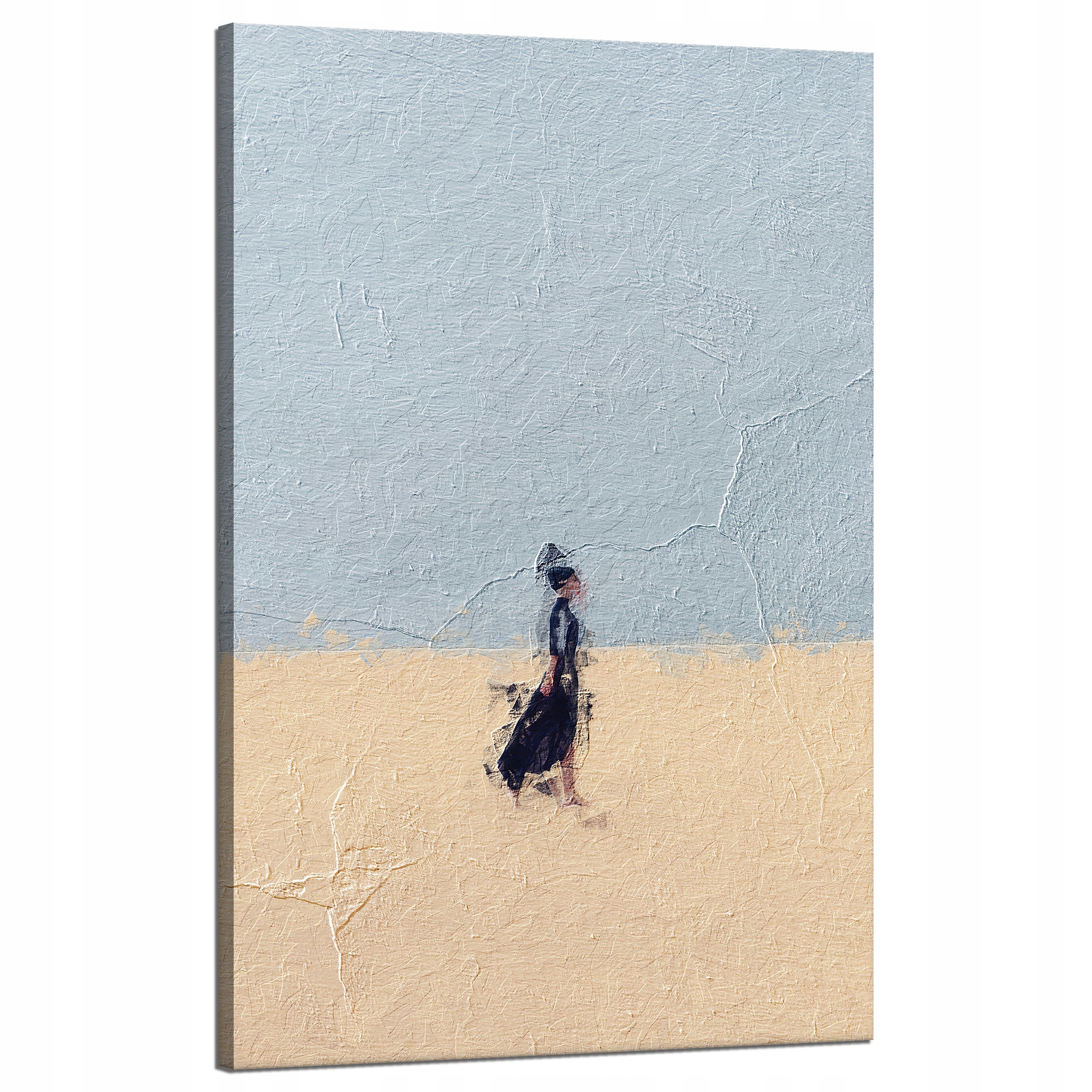 Obraz na plátně Abstrakce Žena na písku Umění 50x80 cm