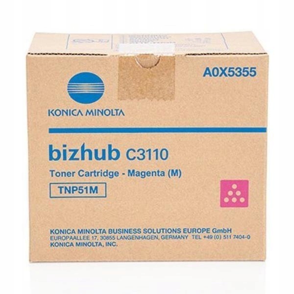 Toner Konica Minolta TNP-51M A0X5355 Magenta Org.