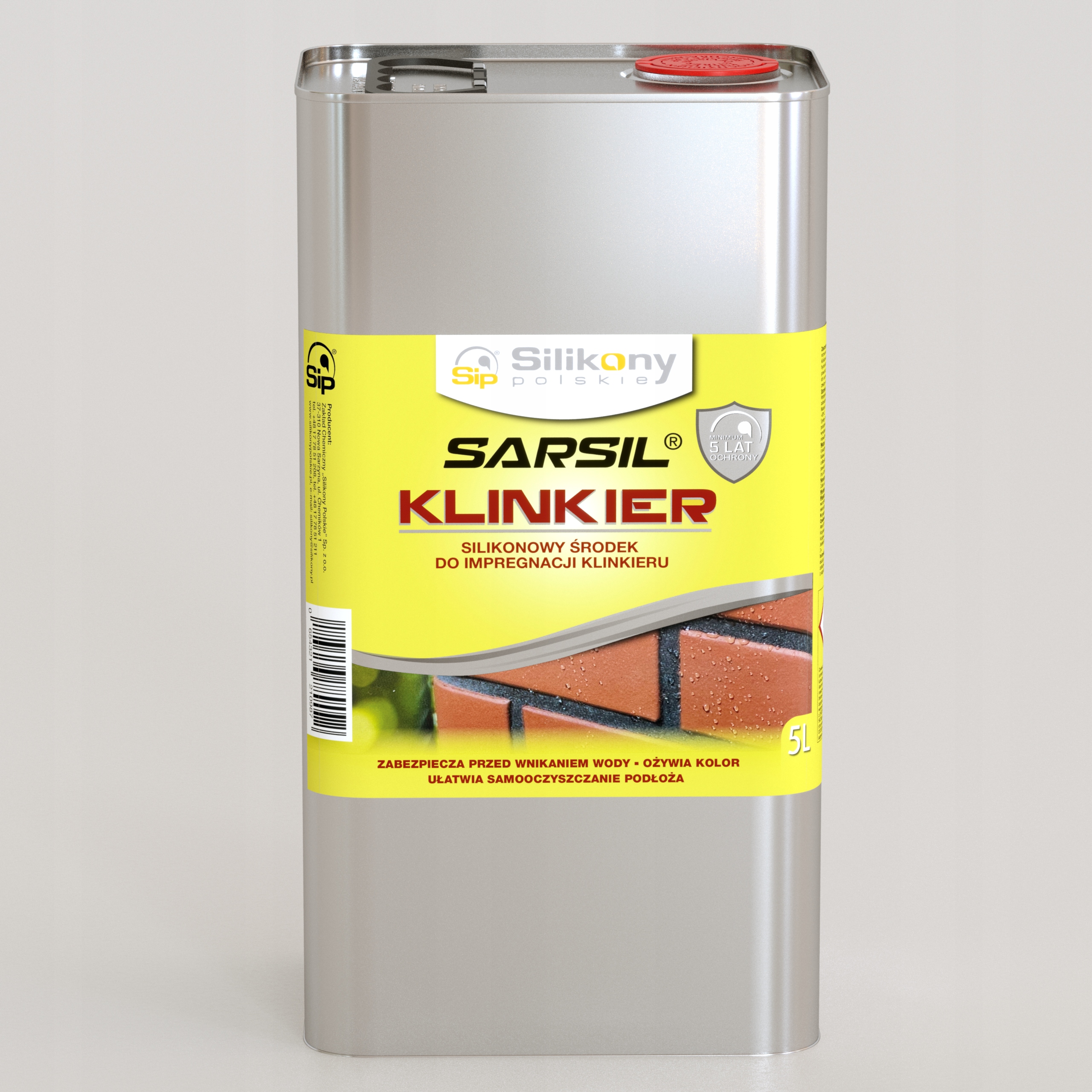 SARSIL Klinkier 5L - Impregnat do klinkieru, cegły Przeznaczenie inne