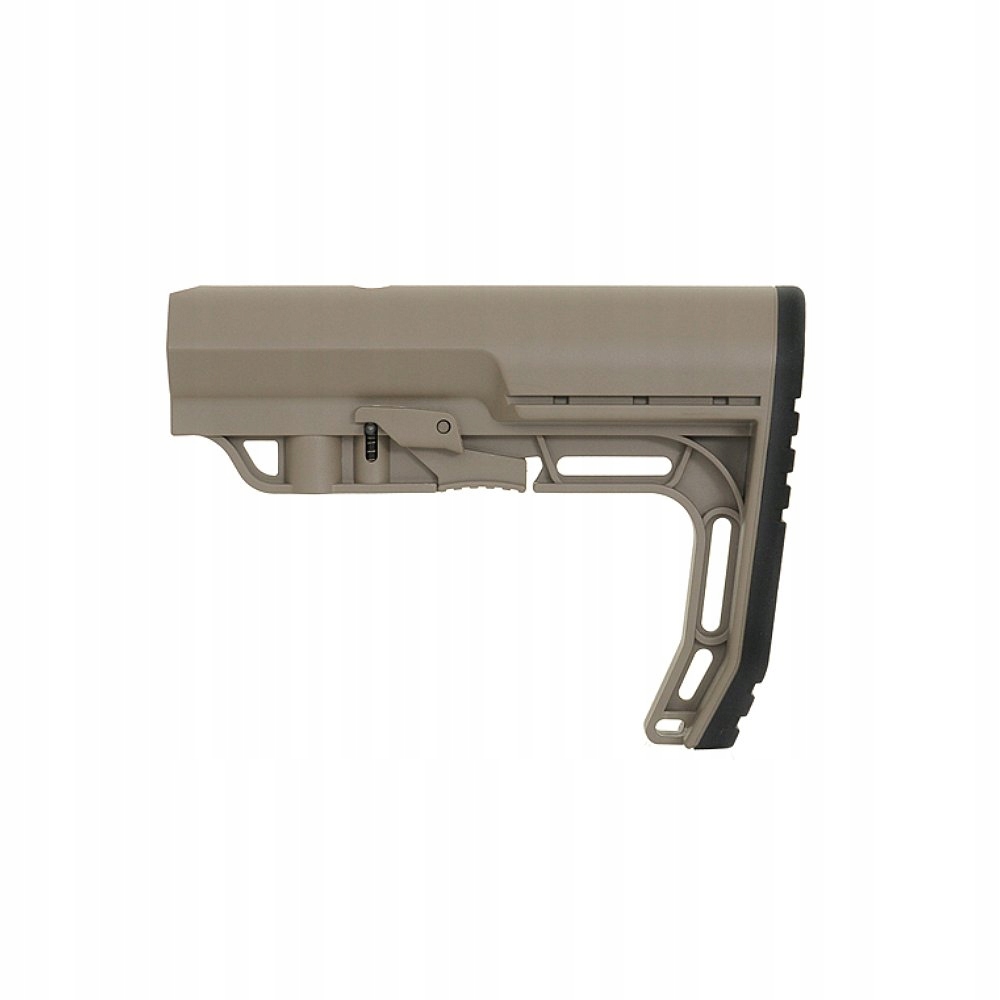 Kolba Minimalistyczna AR15 M4 Lekka Polimerowa Gumowa Stopka Dark Earth