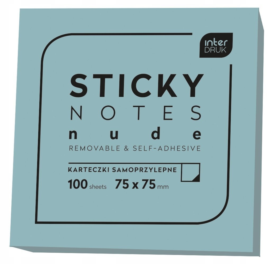 KARTECZKI SAMOPRZYLEPNE STICKY NOTES NUDE TURKUS
